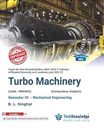 Buy Turbo Machinery For Mumbai University B.E. Mechanical Engineering ...