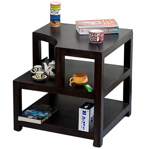 TimberTaste Sheesham Wood OPAL Side Table Natural Teak finish