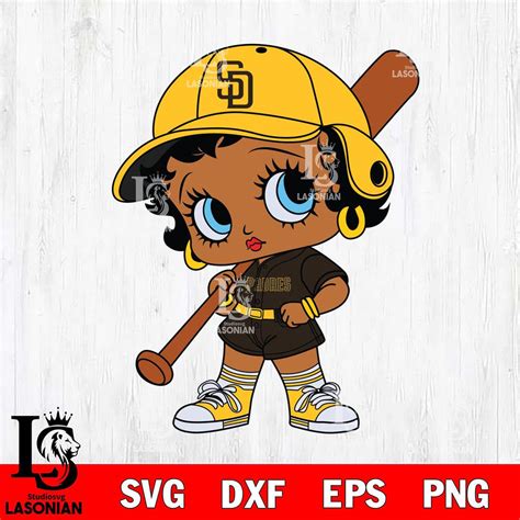 San Diego Padres Betty Boop MLB 2 – lasoniansvg