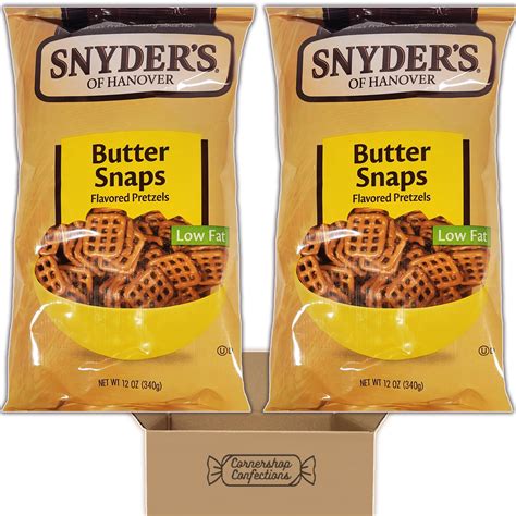 Snyder Pretzel Bundle Pack - Butter Snaps Flavored Pretzels - 2 ...