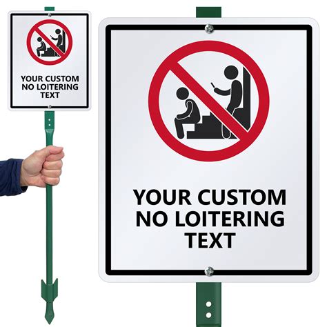 Printable No Loitering Sign