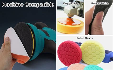 STHIRA® 5pcs 6 Inch Waffle Grid Buffing Pads for Backing Plates ...