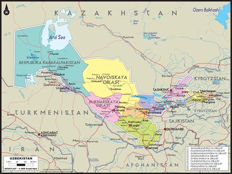 Uzbekistan Map On World Map