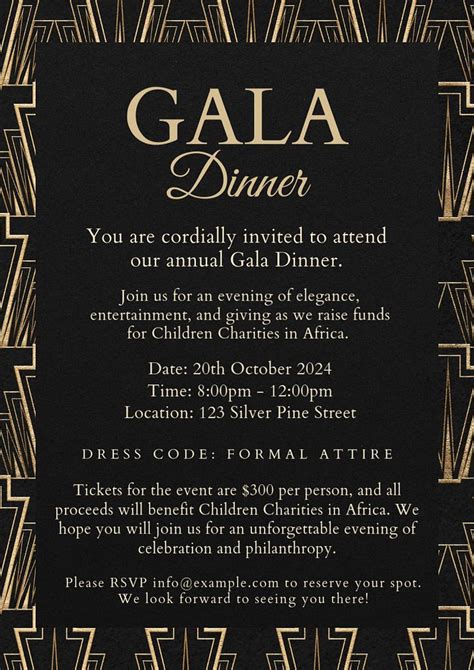 Gala Event Program Template 的图像结果