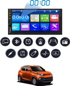 MATIES 7inch Double Din Full Touch Screen With Mirror link For KUV100 ...