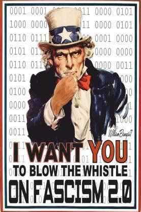 [MY HOME]the whistle on fascism Poster(POSTER SIZE 30cm X 45cm) Paper ...