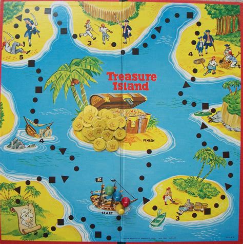 1956 Vintage Board Game of Treasure Island – All About Fun and Games