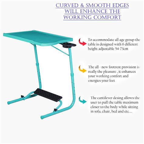Buy Helios Spencer Multipurpose Folding Table with Footrest and Cup ...
