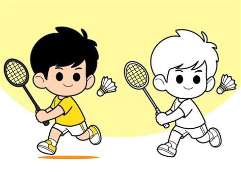 Badminton Cartoon 的图像结果