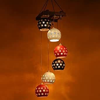 Buy ExclusiveLane Dome Shaped Home Decorative Chandelier Light Cum ...