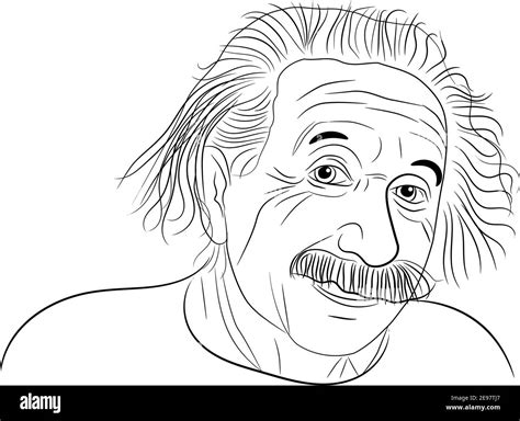 Sketch of albert einstein Stock Vector Images - Alamy