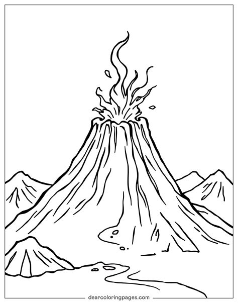 Volcano Coloring Pages - 12 Free Printable Coloring Pages