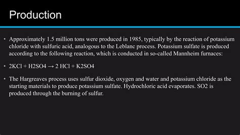 Potassium sulfate k2 so4 | PPTX