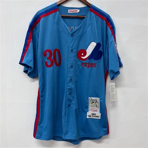 Tim Raines 1982 Montreal Expos Jersey Mitchell & Ness – Classic Authentics