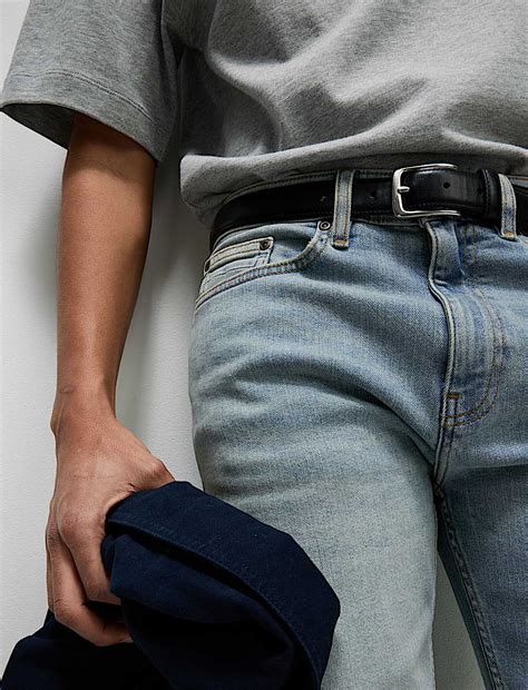 Buy Straight Fit Vintage Wash Stretch Jeans at Marks & Spencer