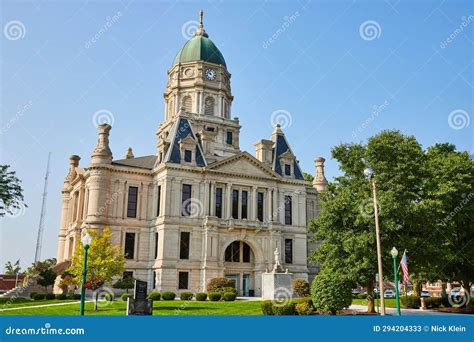 Columbia City Courthouse on Bright and Sunny Summer Day Stock Image ...