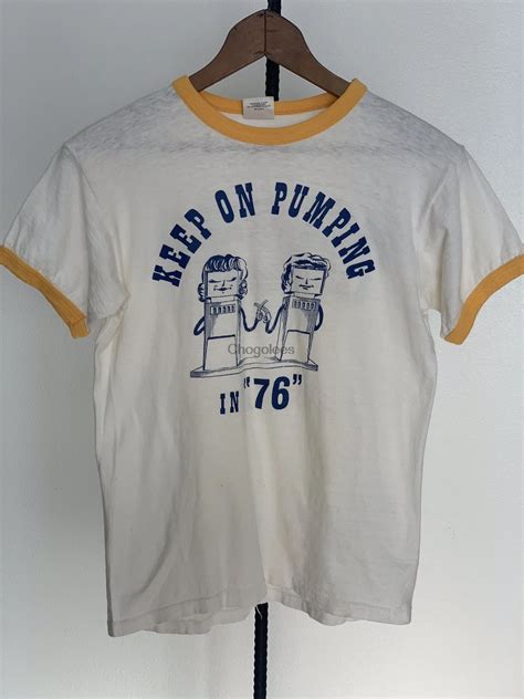 Men T Shirt Vintage 1970s Cotton Ringer Tshirt - Tailor-made T-shirts ...