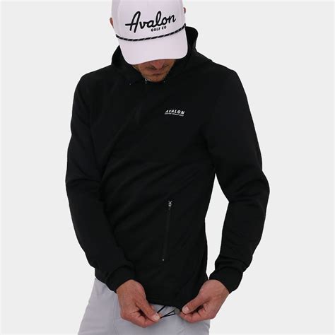 Players Men's Golf Hoodie: Black | Avalon Modern Golf Apparel