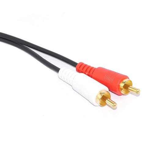 Maxicom RCA Audio Cable 2 RCA Male to 1.5mm Jack to RCA AUX Cable for