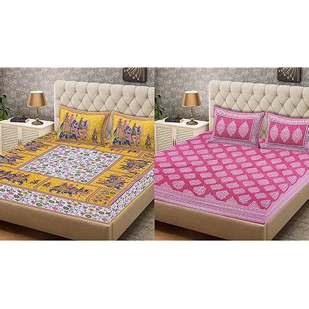 EarlyMart Cotton Comfort 144 TC Rajasthani Jaipuri Traditional Printed ...