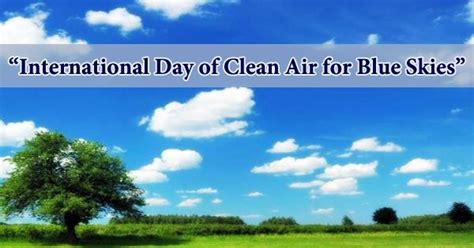 International Day of Clean Air for Blue Skies UPSC