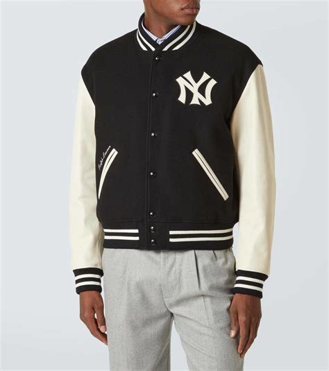 Ralph Lauren Purple Label x New York Yankees wool and cashmere varsity ...