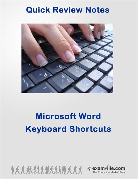 Microsoft Word Keyboard Shortcuts (Quick Review Notes) eBook : Allen, J ...