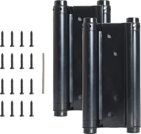 Amazon.com: 8 inch Black Heavy Duty Double Action Spring Hinges ...