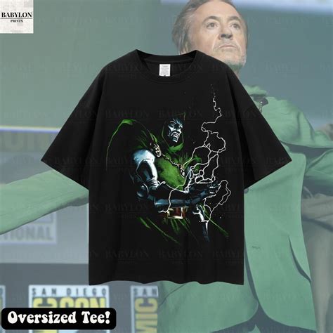 Oversized Vintage Doctor Doom Shirt, Robert Downey JR Avengers Shirt ...