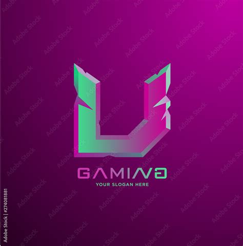 Cool Font Letter U for Gaming 的图像结果