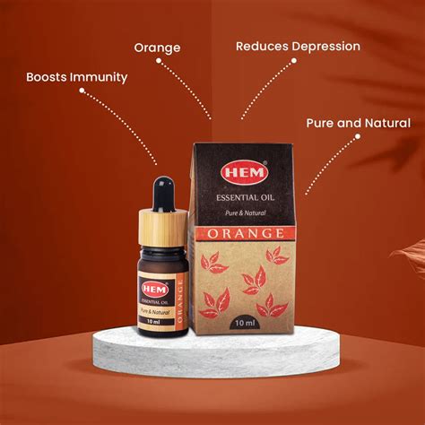 Buy Orange Essential Oil (10 ml) Online | HEM Fragrances