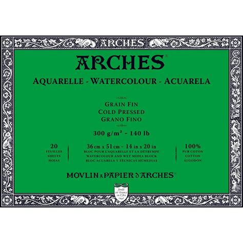 Buy Arches Watercolour Paper Cold Pressed - Canvazo