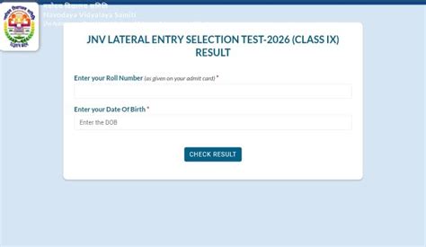 JNVST Class 9 Result 2026 Out At Navodaya.gov.in, Check Selection List ...