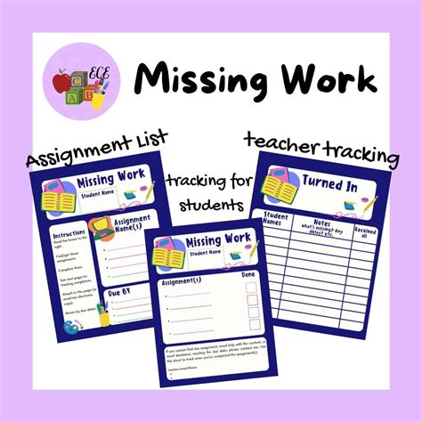 Missing Work Form - Template