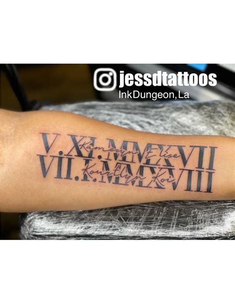Roman Name Tattoo Ideas