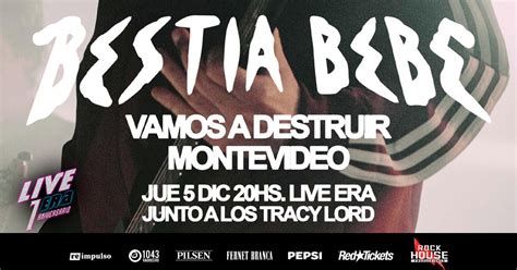 Bestia Bebe y Los Tracy Lord en Montevideo, Uruguay, LIVE ERA ...