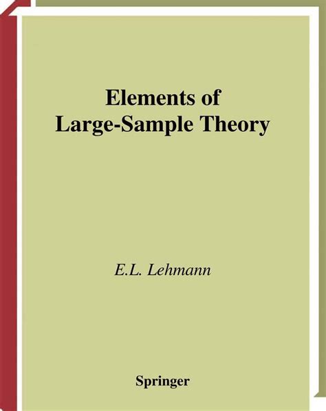 Buy Elements of Large-Sample Theory (Springer Texts in Statistics) Book ...