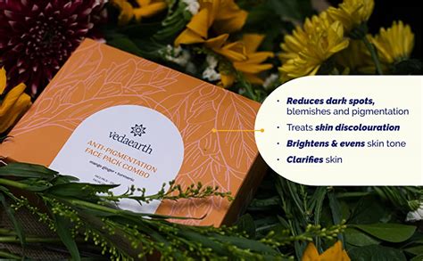 VEDAEARTH Anti-Pigmentation Face Pack & Oil Combo | Cruelty Free ...