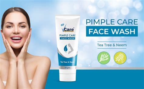 VCare Pimple Care Face Wash, 50 gm : Amazon.in: Beauty