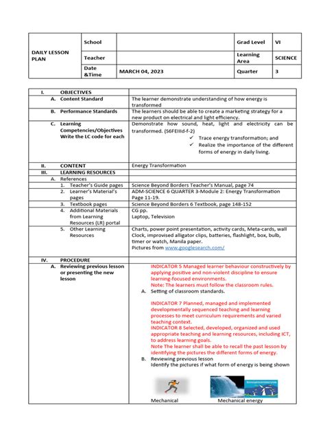 Image result for Daily Lesson Plan