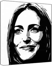 Gillian Anderson (100% Original Painting. Not A Print ) Acrylic Paint ...