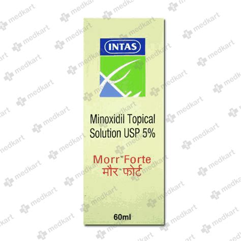 MORR FORTE 5% SOLUTION 60 ML : View Price, Combination and Alternatives ...