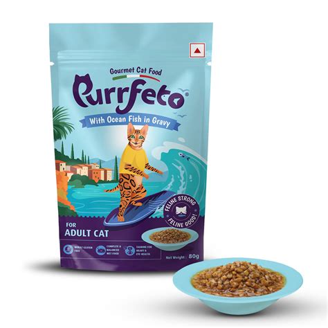 Purrfeto Ocean Fish in Gravy Adult Cat Wet Food | Supertails