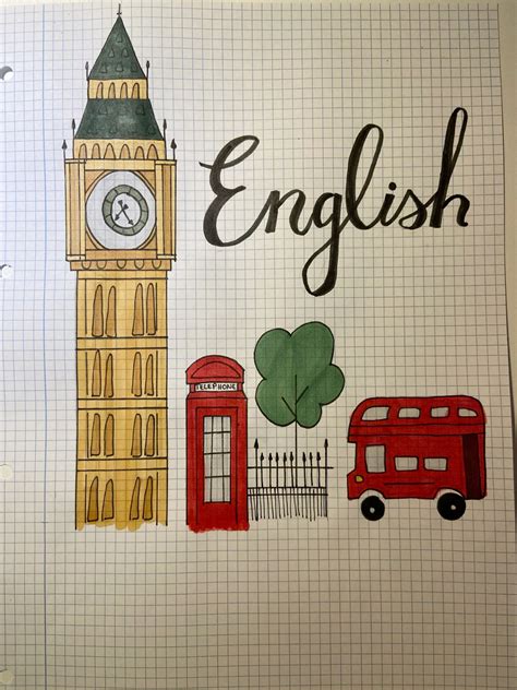 portada cuaderno inglés / english notebook cover en 2025 | Inglés para ...