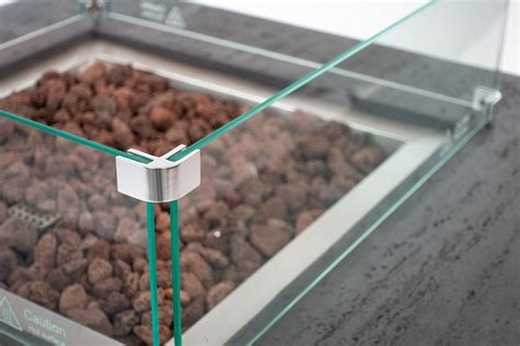 Buy AMS Creations Albany Square Gas Outdoor Fire Pit Table | Concrete ...