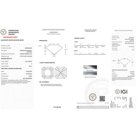 Modern Royalty 4.32 carat Asscher Cut Lab Grown Diamond Jewelry ...