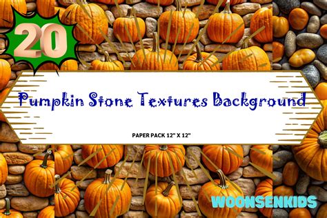 20 Pumpkin Stone Textures Background Watercolor Png Kdp Digital Paper ...