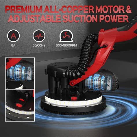IMQUALI Drywall Sander with Vacuum Dust Collector, 8-Amp India | Ubuy