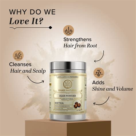 Khadi Natural Organic Reetha Powder Natural Hair Cleanser (150g)