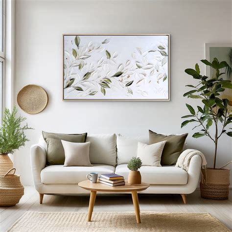 Buy Artistry Hazel Canvas Leaves Picture Frame - 110x63cm from Home ...